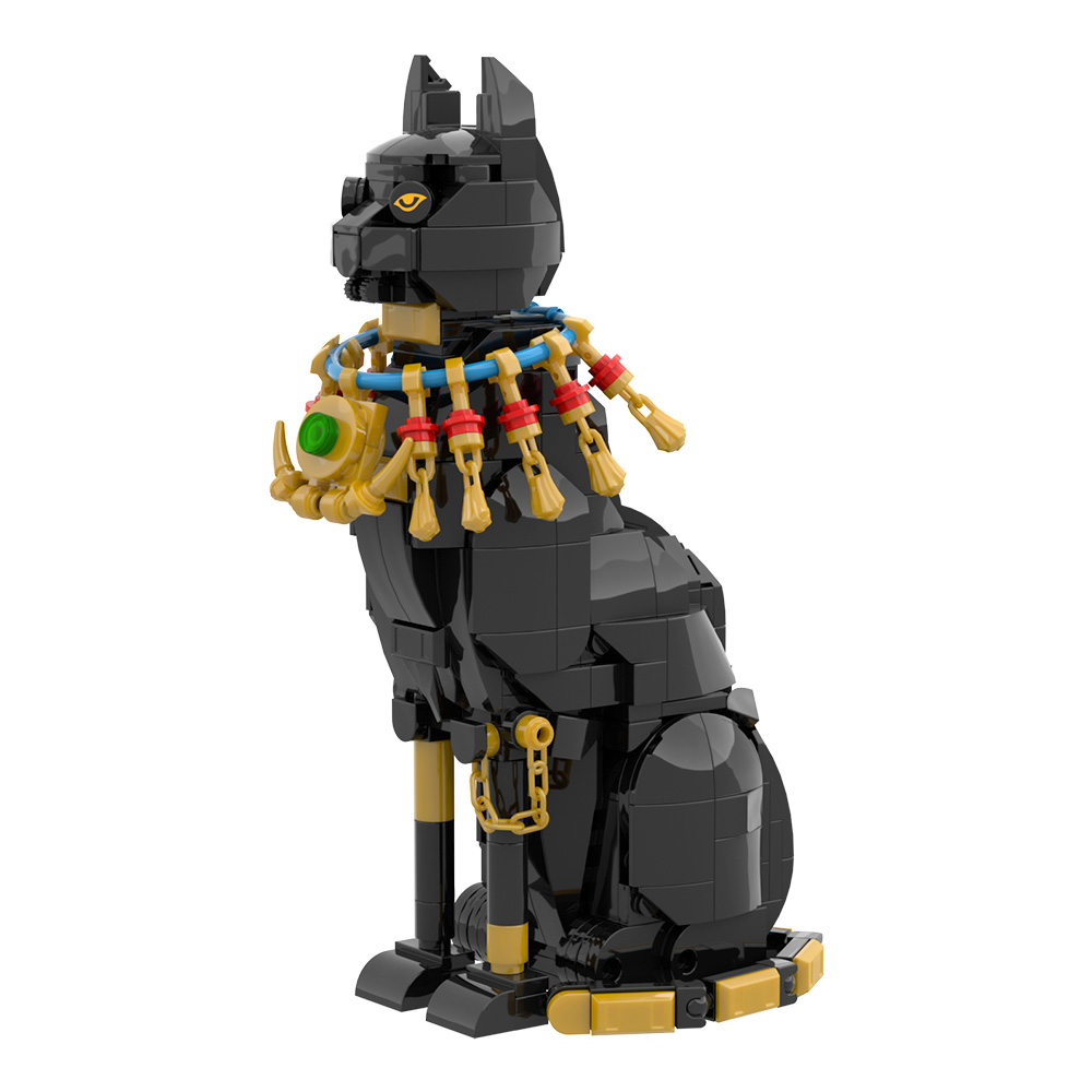 MOC Egypt Cat Building Blocks  - Kids Toys Egypt avaliação e preço