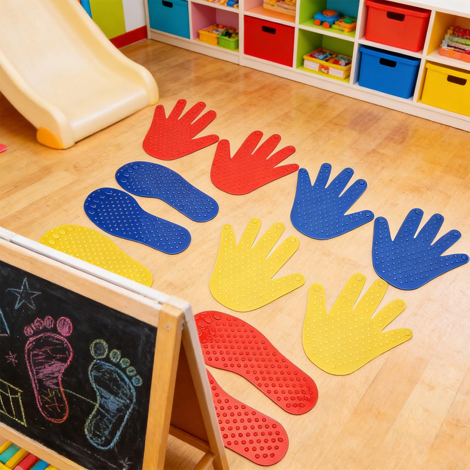 Hands and Feet Play Mat 6 Pair - Kids Toys Home avaliação e preço