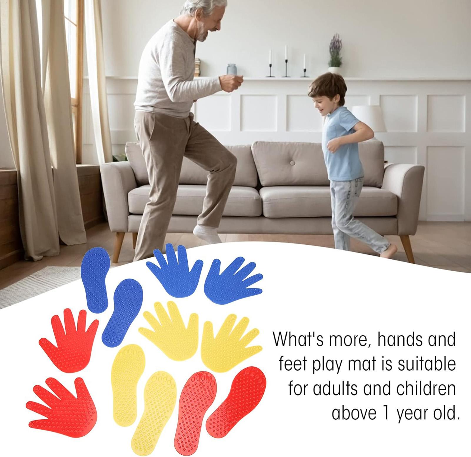 Hands and Feet Play Mat 6 Pair - Kids Toys Home avaliação e preço