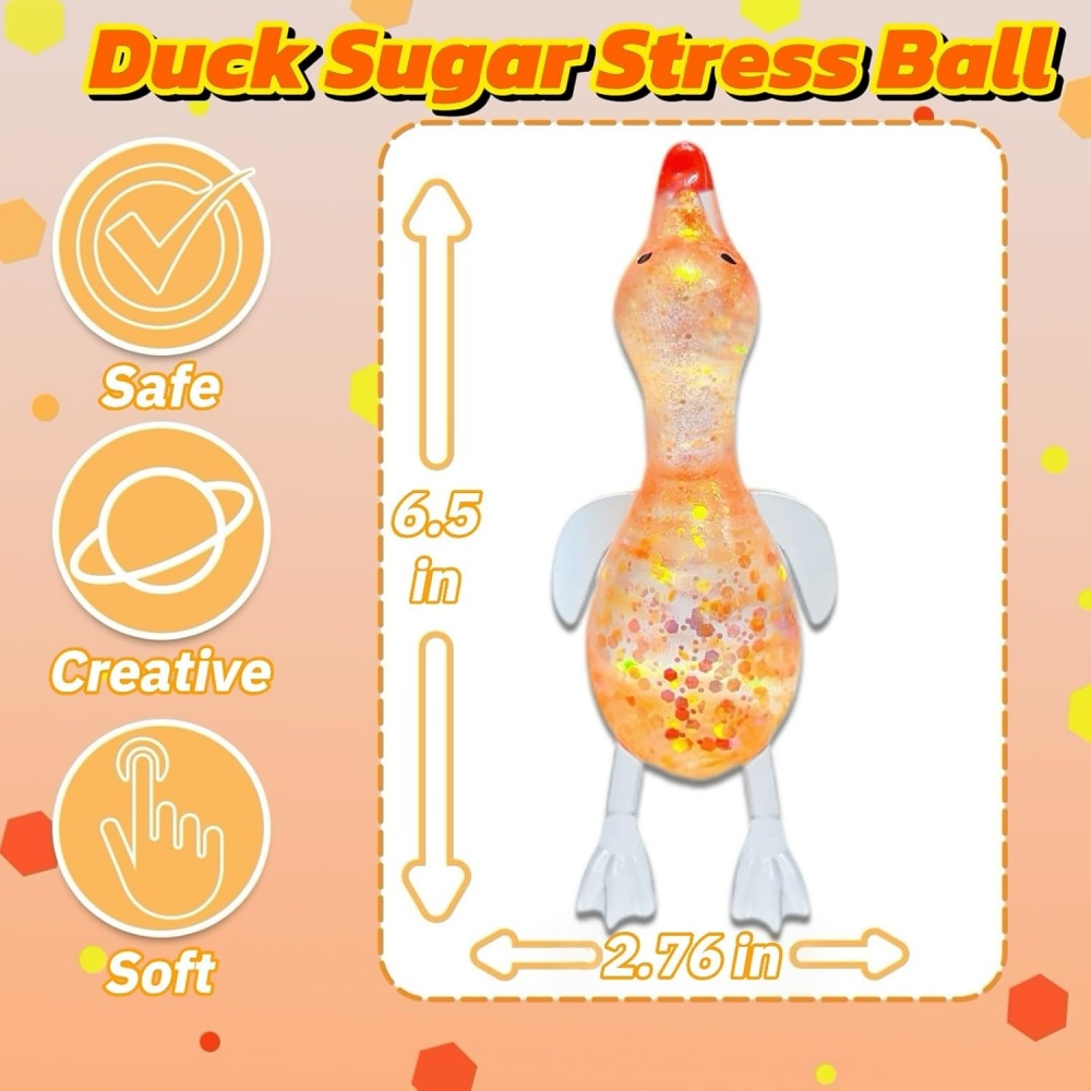 Duck Sugar Stress Ball Squishy - Kids Toys Basket avaliação e preço