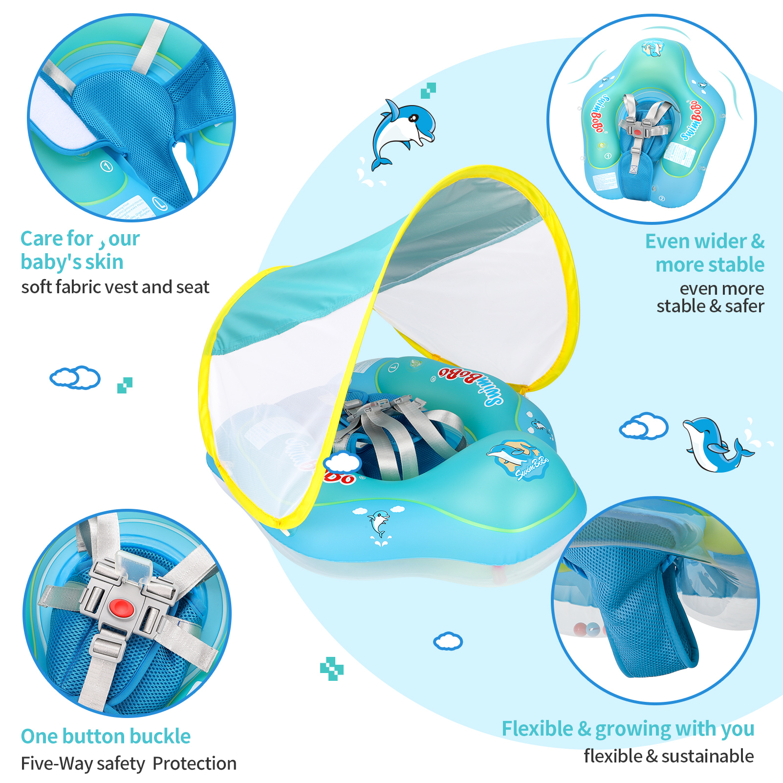 Swimbobo New Upgrades Mesh Mor - Kid Toys And More avaliação e preço