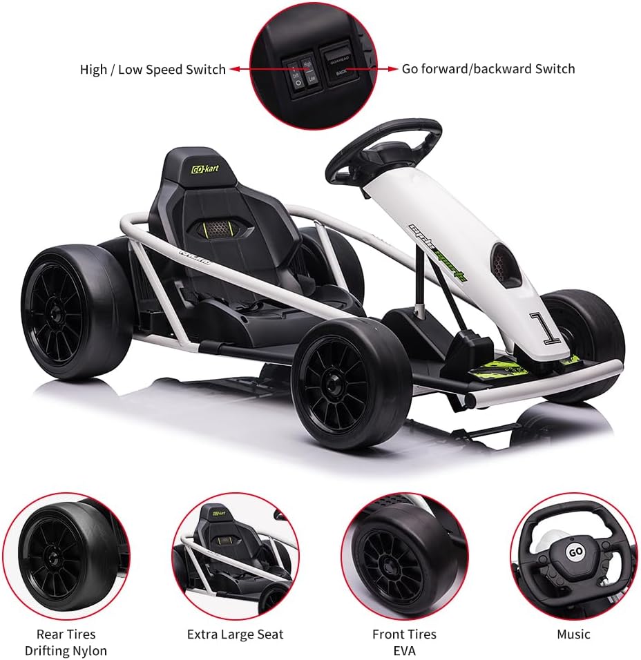 Ride on Go Kart for Teens 24v  - Kids Toys Start With X avaliação e preço
