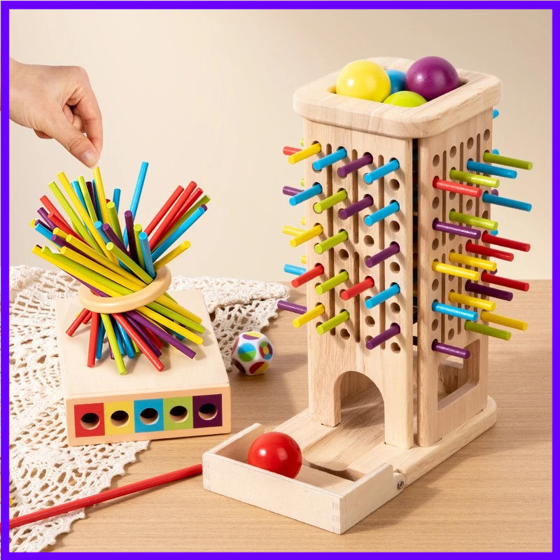 Montessori Wooden Stick Tower  - Kids Toys Entertainer avaliação e preço