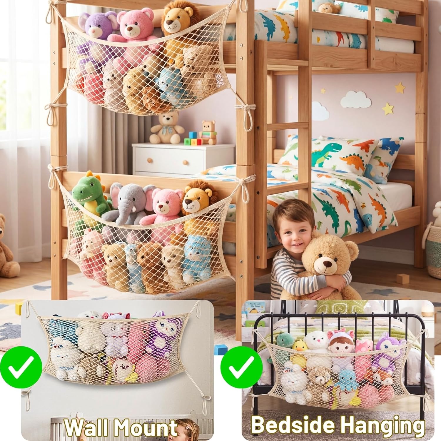 Stuffed Animal Storage Net for - Kids' Toys avaliação e preço