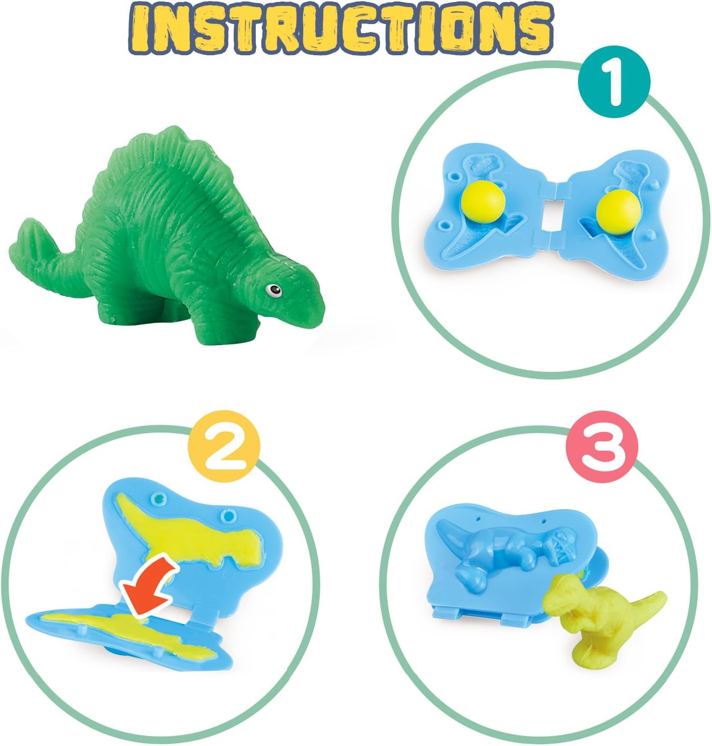 Dinosaur Color Dough Toys Set  - Kids' Toys avaliação e preço