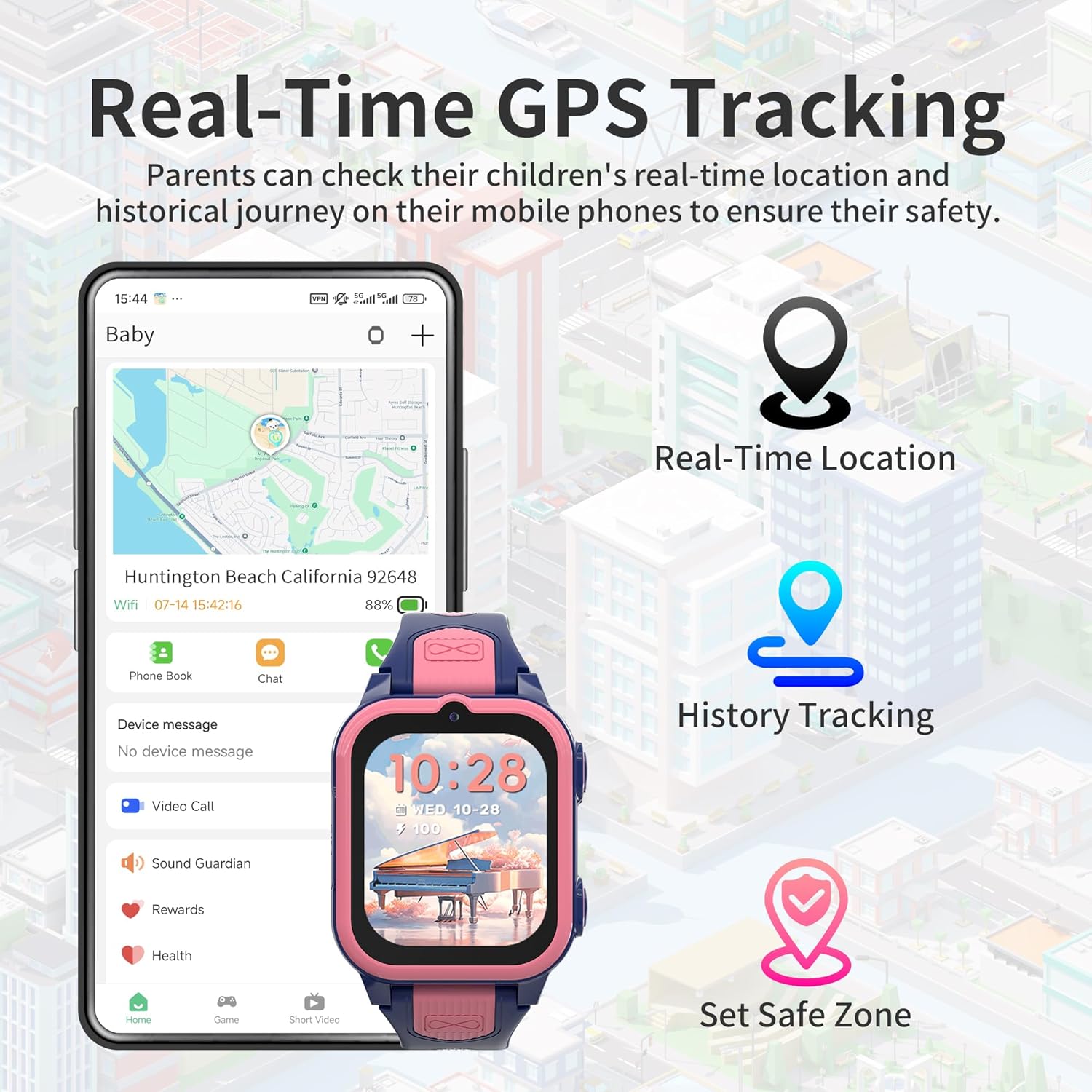 4G Kids Smart Watch with GPS T - Kids Smartwatch Gps avaliação e preço
