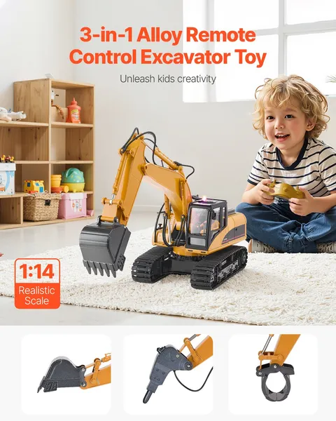 Remote Control Excavator Toy 1 - Kids' Toys avaliação e preço