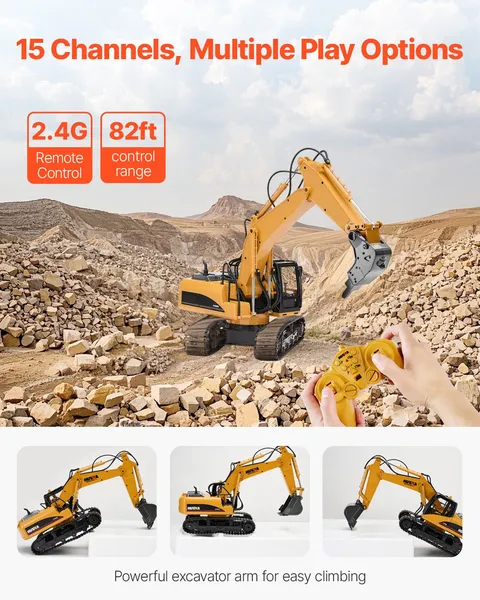 Remote Control Excavator Toy 1 - Kids' Toys avaliação e preço