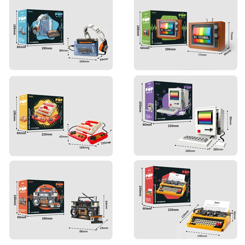Retro DIY Building Blocks TV R - Kids Toys And Games avaliação e preço
