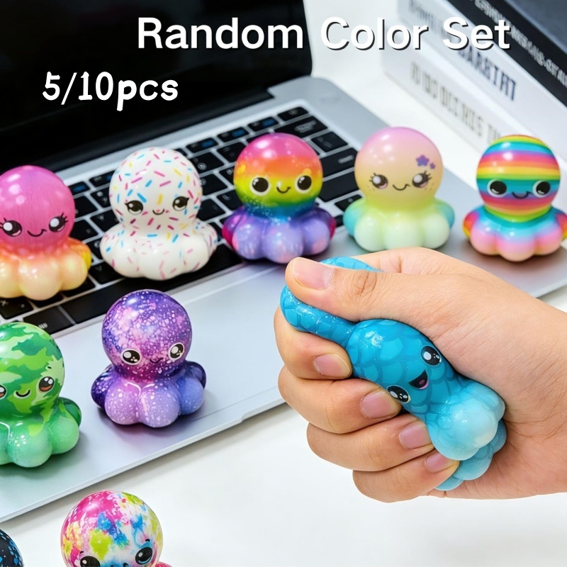 Octopus Slow Squeeze Squishies - Kids Toys Easter avaliação e preço