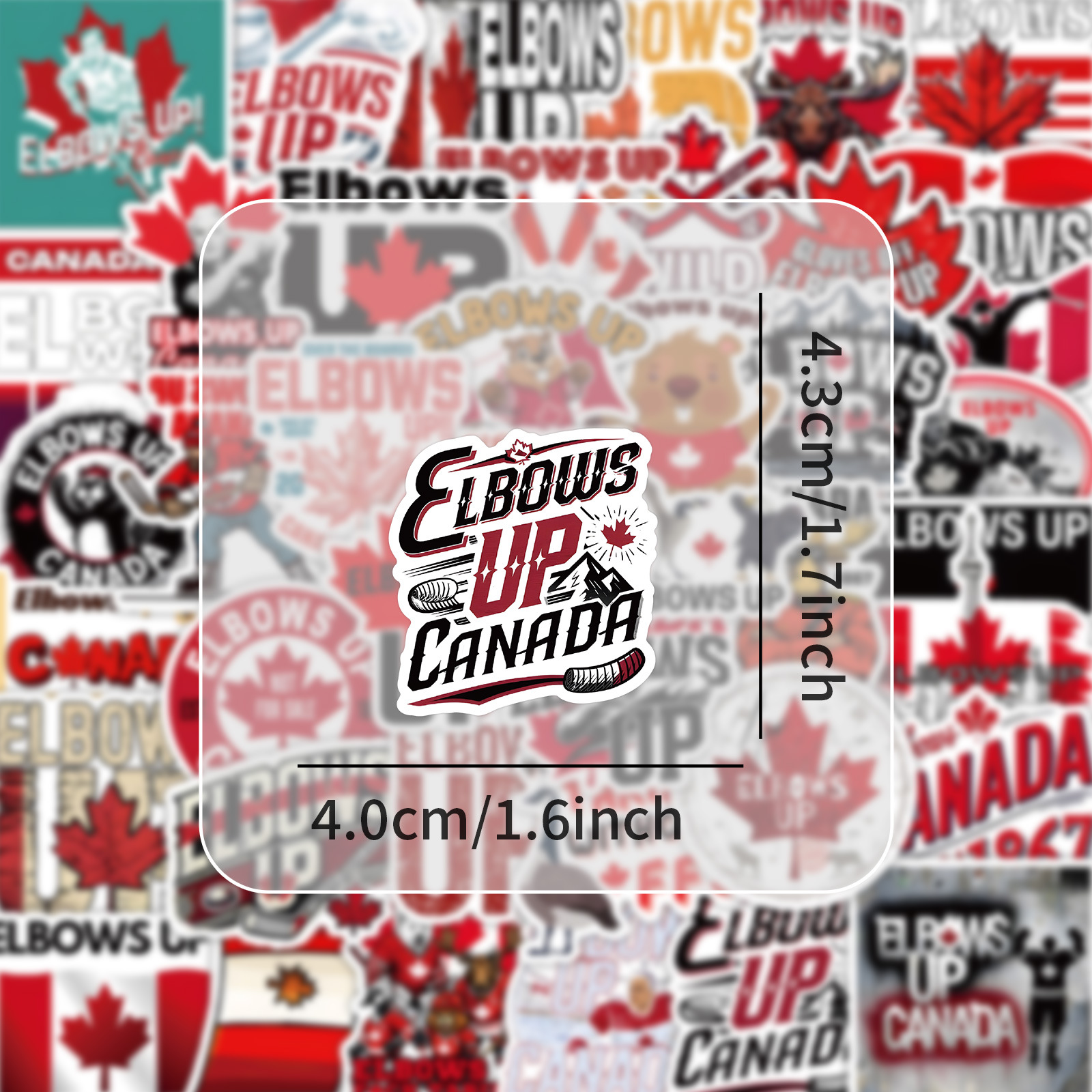 54PCS Elbows Up Canada Sticker - Kids Toys Canada avaliação e preço