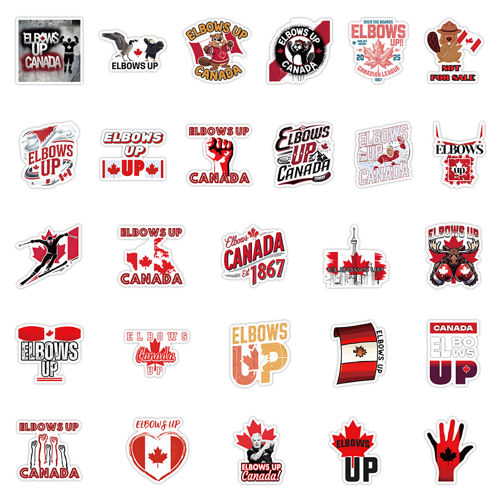 54PCS Elbows Up Canada Sticker - Kids Toys Canada avaliação e preço
