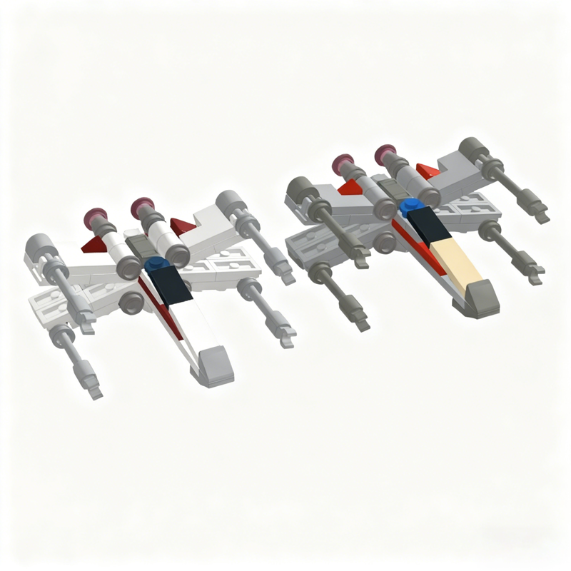 700pcs MOC Star Battle T X Win - Kids Toys Start With X avaliação e preço