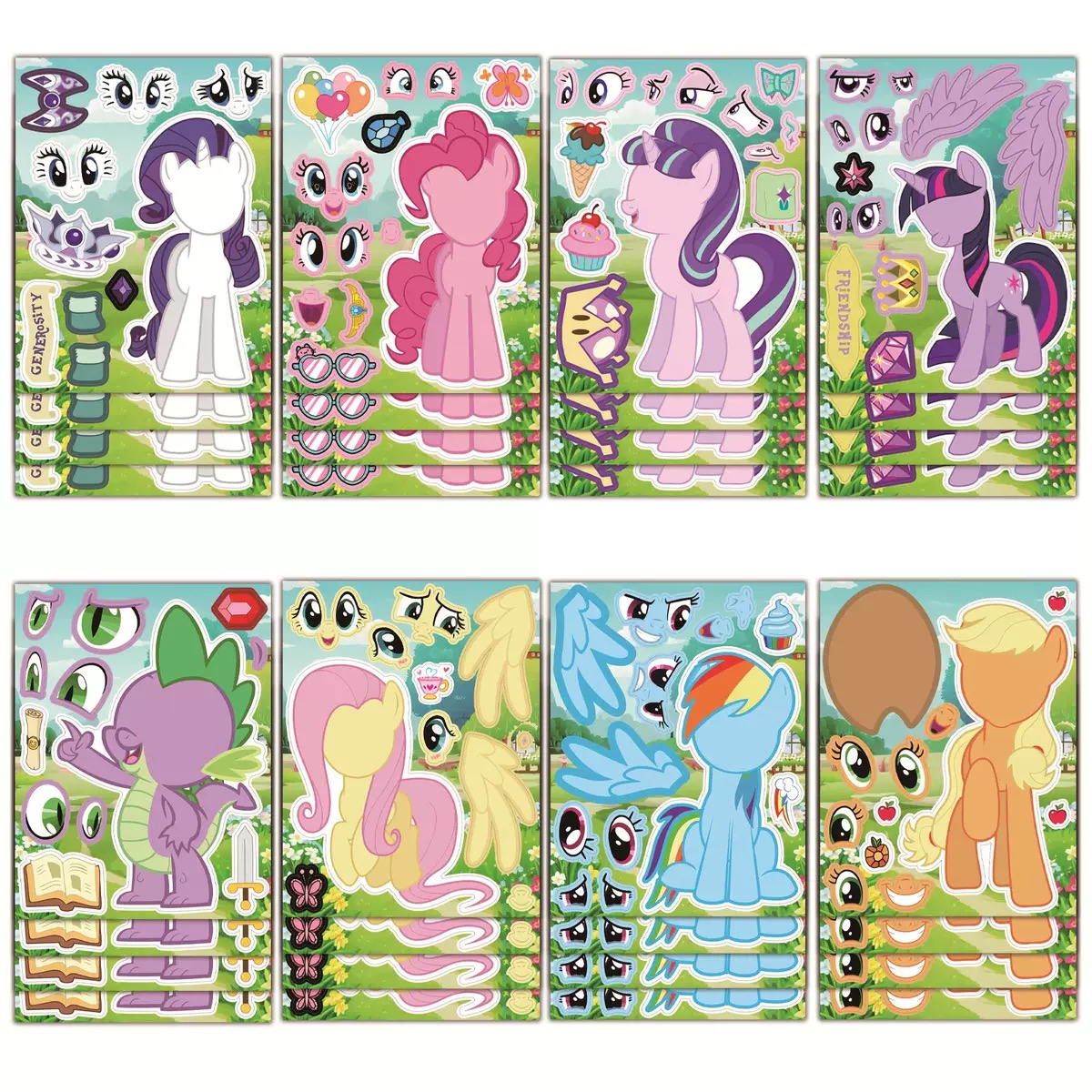 8/16PCS My Little Pony Sticker - Kids Toys Png avaliação e preço