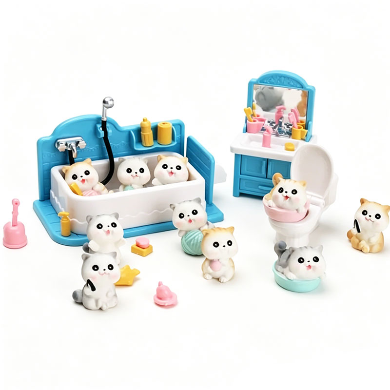 Dollhouse Bathroom Set 1:12 Mi - Kids Toys Play avaliação e preço