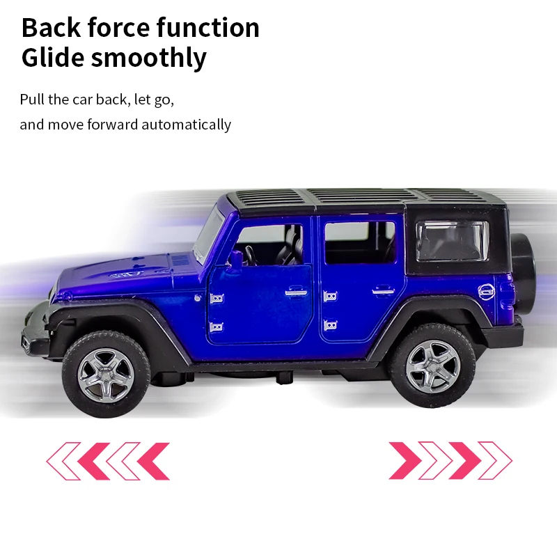 1:36 Alloy JEEPS Wrangler Car  - Kids Toys Jeep avaliação e preço