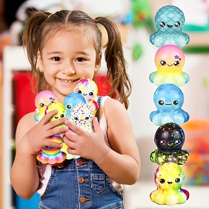6/12PCS Octopus Slow Squishy T - Kids Toys Basket avaliação e preço