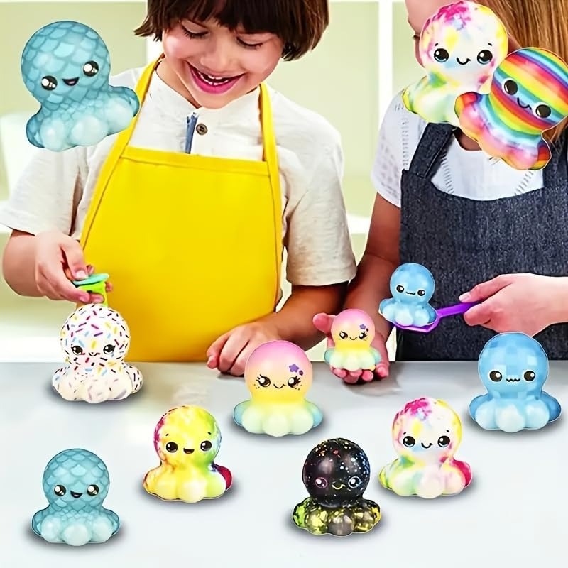 6/12PCS Octopus Slow Squishy T - Kids Toys Basket avaliação e preço
