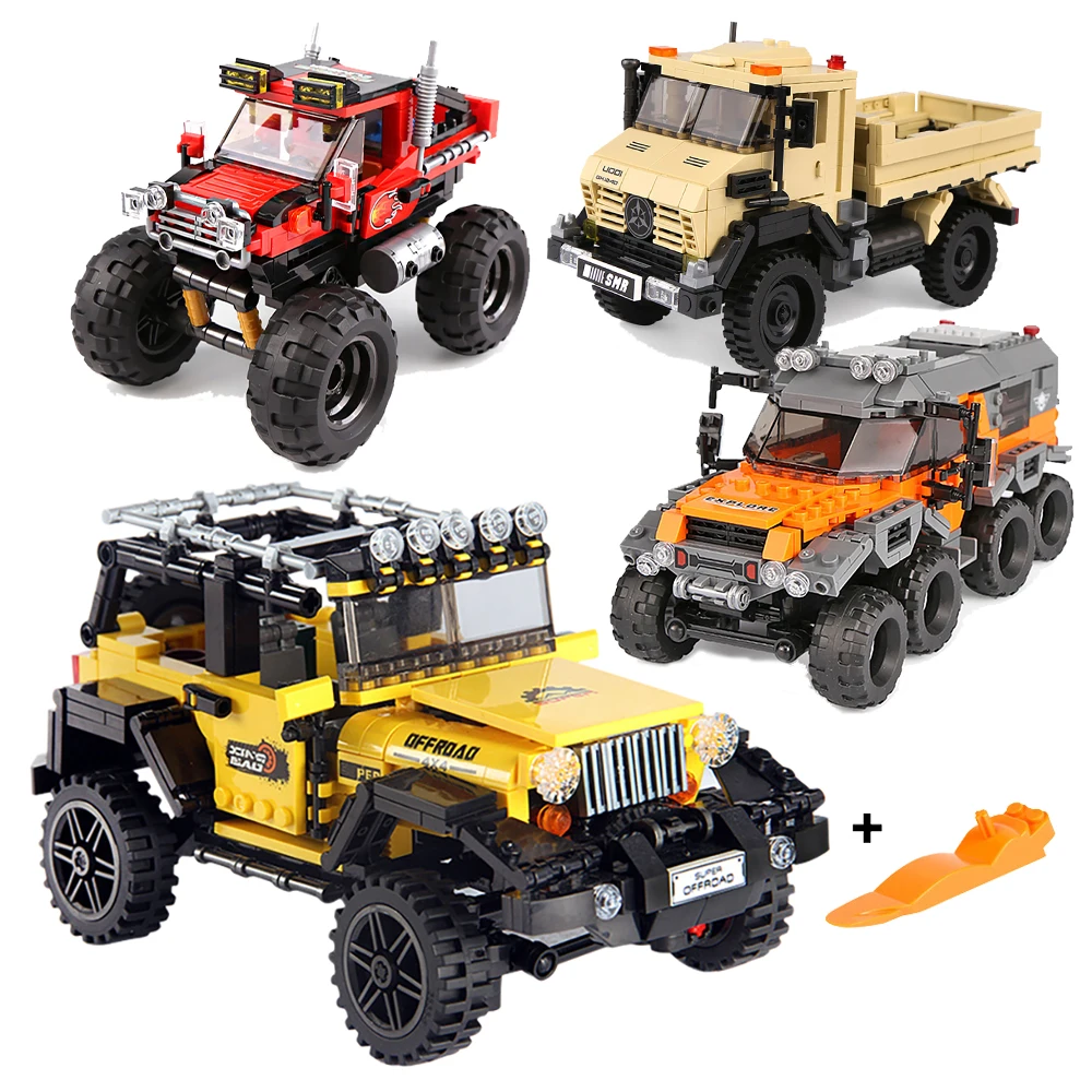 DIY Car Truck Building Block S - Kids Toys Jeep avaliação e preço