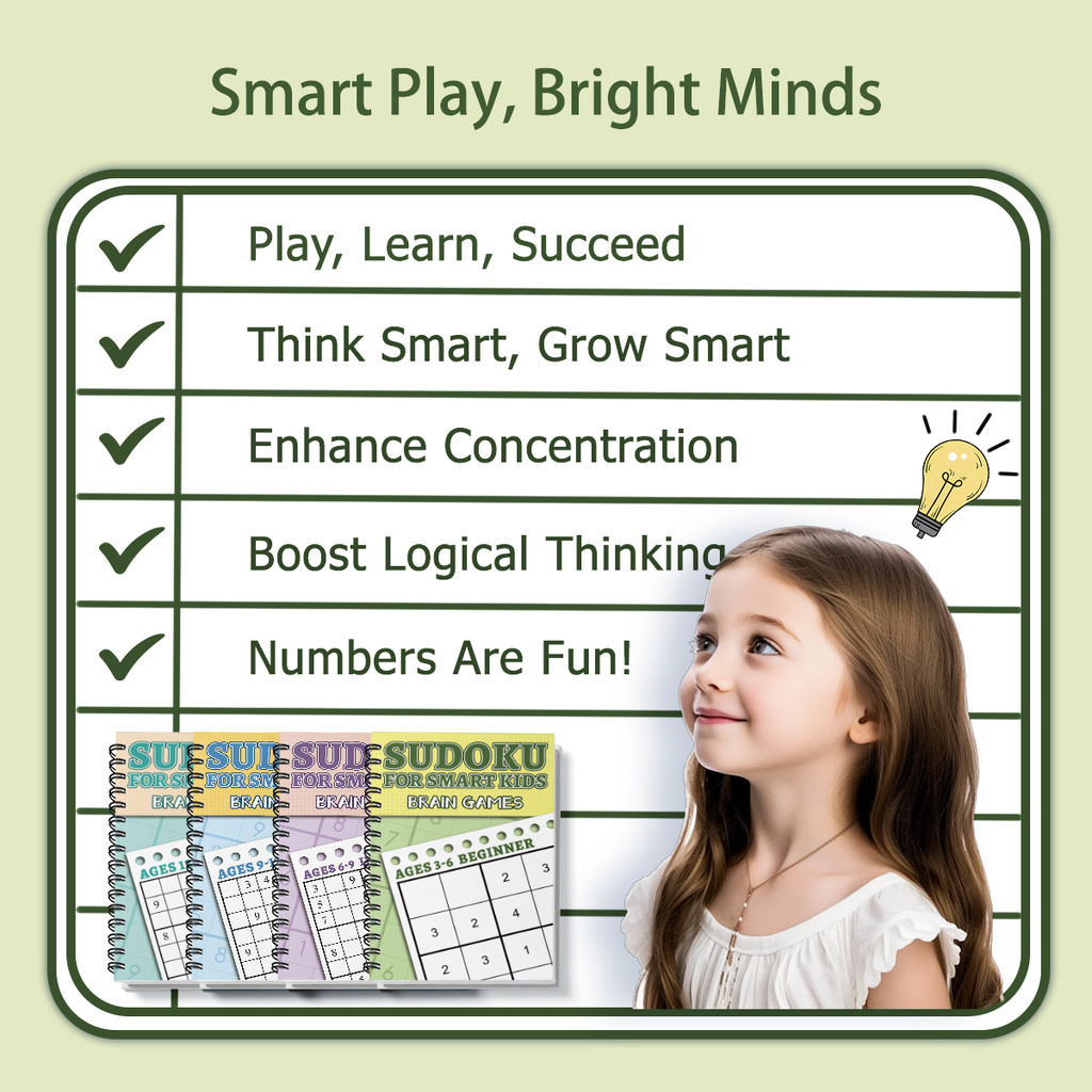 Kids Sudoku Puzzle Book Set, B - Kids Toys And Games avaliação e preço