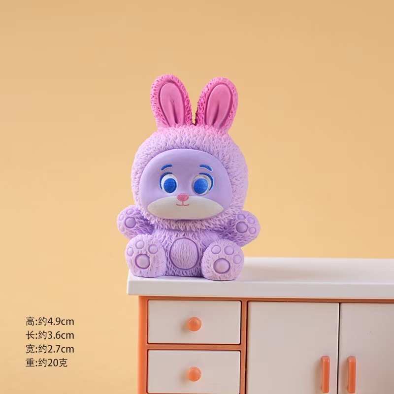Cartoon Resin Rabbit Animal Po - Kids Toys Car avaliação e preço