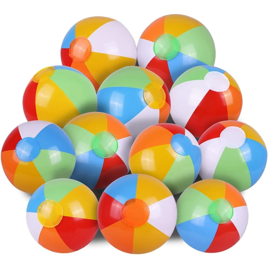 Rainbow Inflatable Beach Balls - Kids Toys Entertainer avaliação e preço