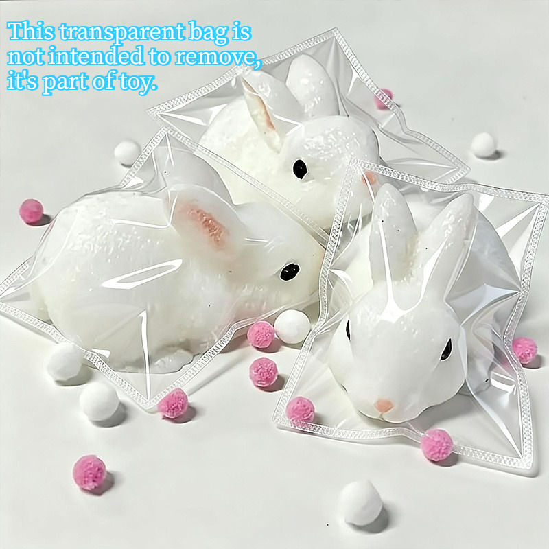 1/2/3PCS Fluffy White Rabbit S - Kids Toys Easter avaliação e preço