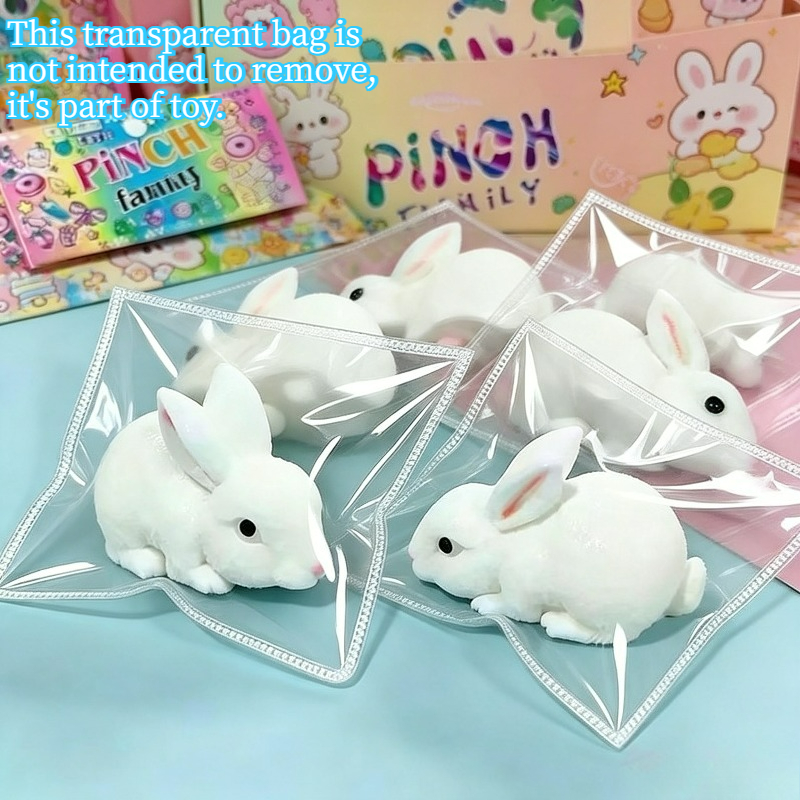 1/2/3PCS Fluffy White Rabbit S - Kids Toys Easter avaliação e preço