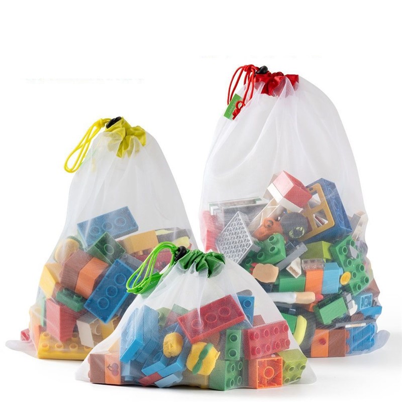 3pcs Drawstring Toy Storage Ba - Kid Toys And More avaliação e preço