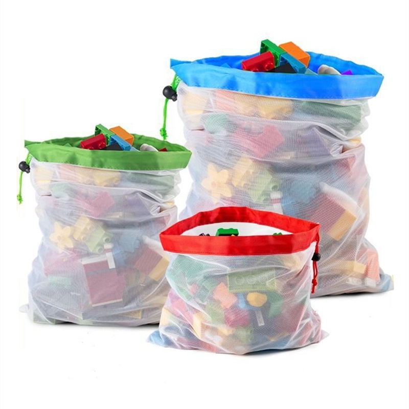 3pcs Drawstring Toy Storage Ba - Kid Toys And More avaliação e preço